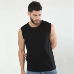 Sleeveless Plain T-shirt for Men's